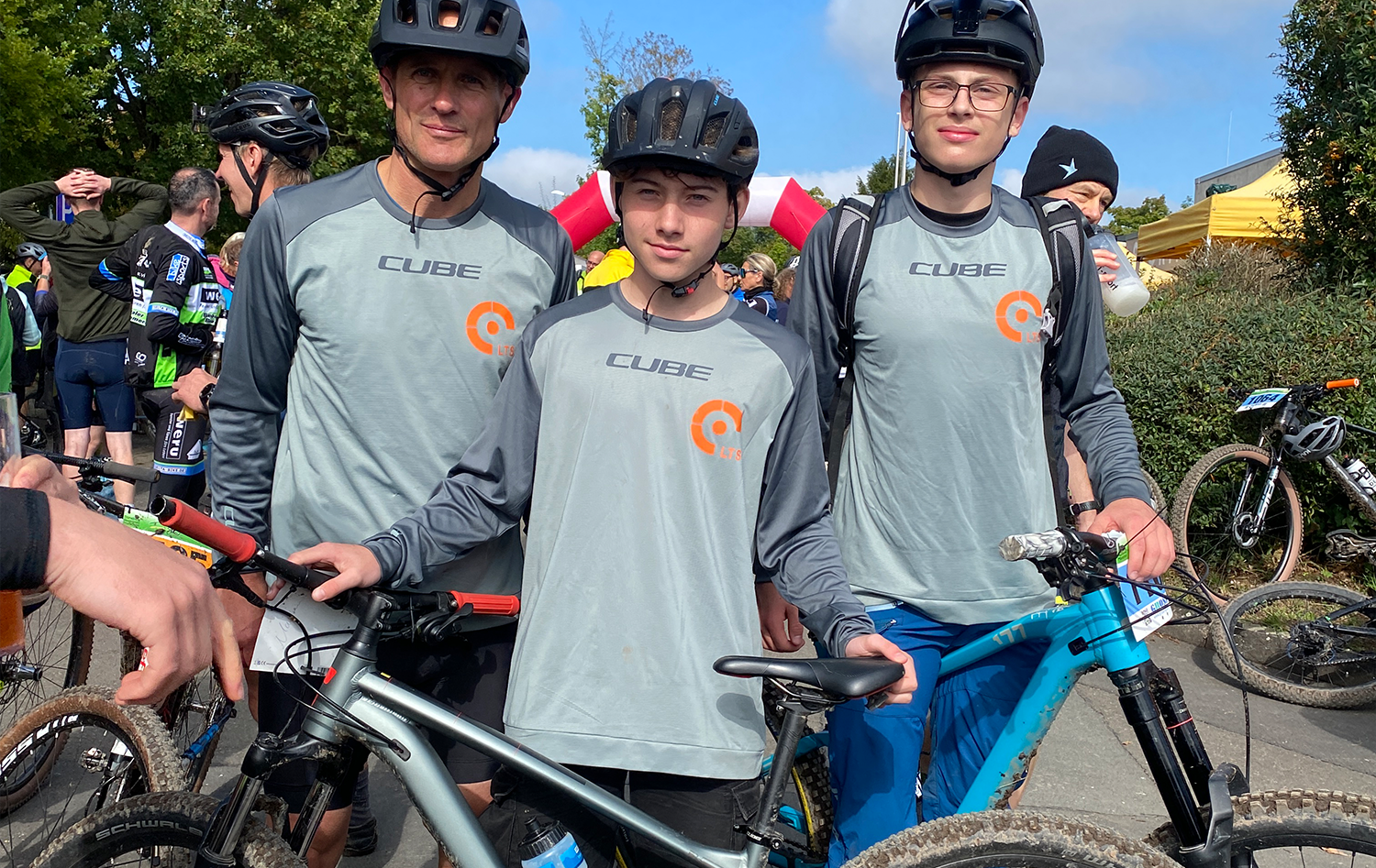 2 Schüler der Bike-Ag der LTS beim Bike Marathon