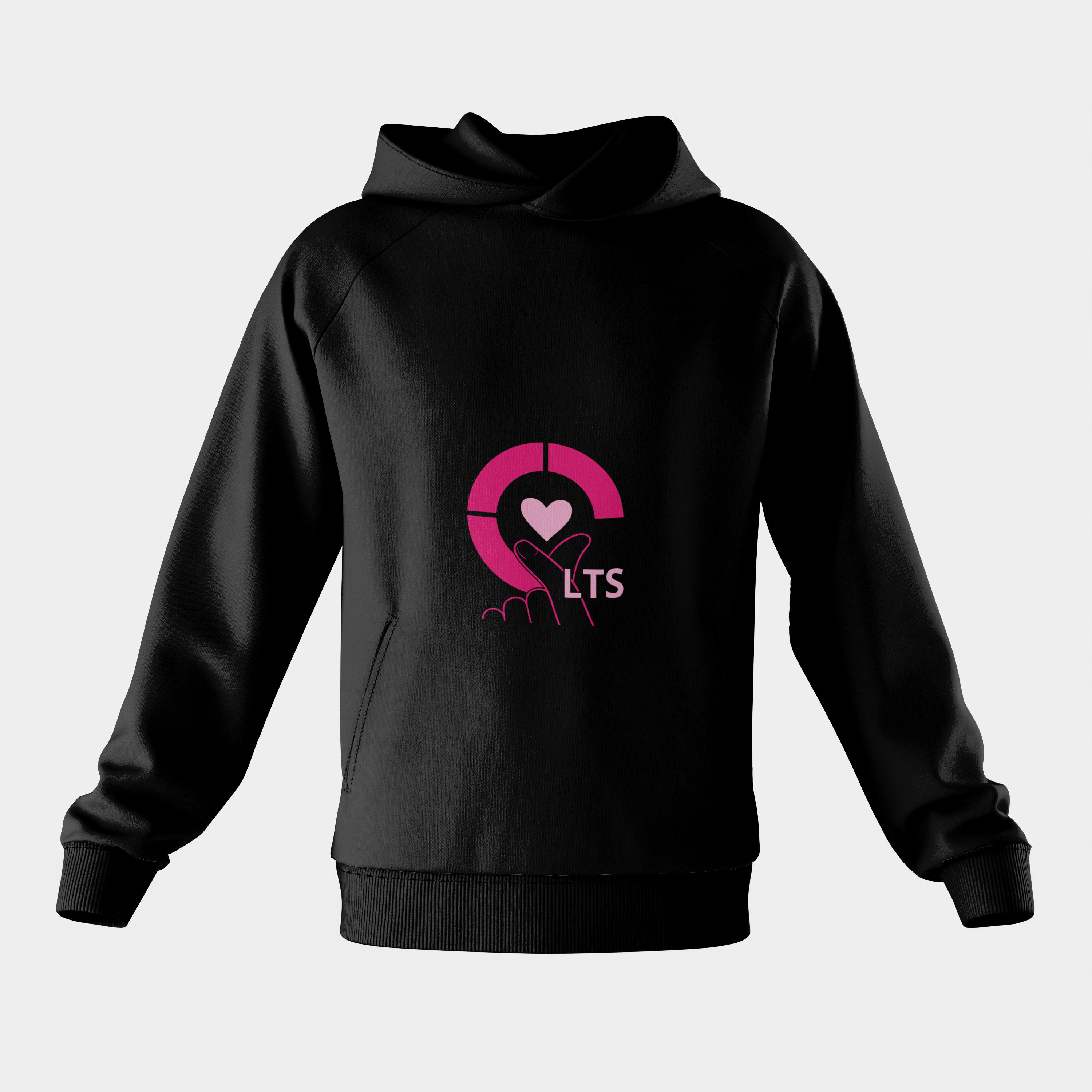LTS "Love-Special-Edition" Kids Organic Hoodie140/146 Schwarz
